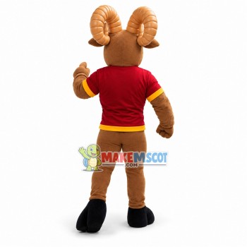 Sport Brown Ram High School Mascot Costume Sport Brown Ram High School Mascot Costume