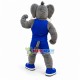 University Power Fierce Gray Mastodon Mascot Costume University Power Fierce Gray Mastodon Mascot Costume