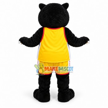 College Basketball Fierce Black Bear Mascot Costume College Basketball Fierce Black Bear Mascot Costume