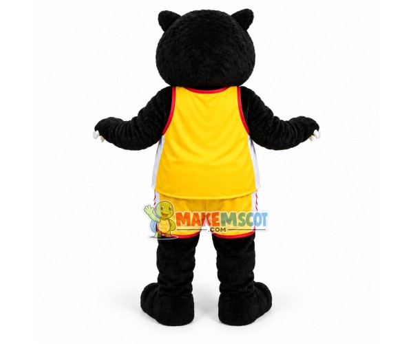 College Basketball Fierce Black Bear Mascot Costume College Basketball Fierce Black Bear Mascot Costume