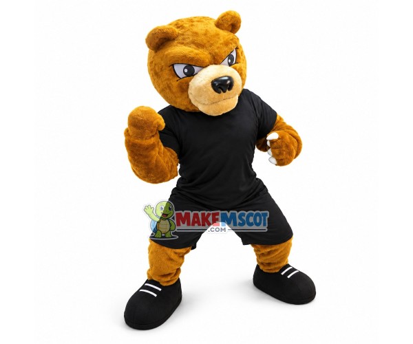 Fierce Brown Bear High School Mascot Costume Fierce Brown Bear High School Mascot Costume