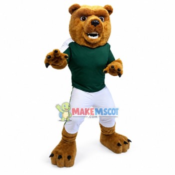 College Football Power Fierce Brown Bear Mascot Costume College Football Power Fierce Brown Bear Mascot Costume
