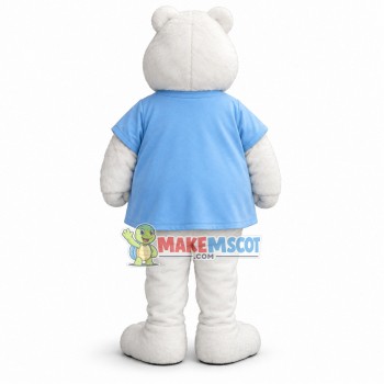 Amiable White Bear Mascot Adult Costume Amiable White Bear Mascot Adult Costume