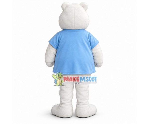 Amiable White Bear Mascot Adult Costume Amiable White Bear Mascot Adult Costume