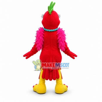 Beautiful Polly Parrot Mascot Adult Costume Beautiful Polly Parrot Mascot Adult Costume