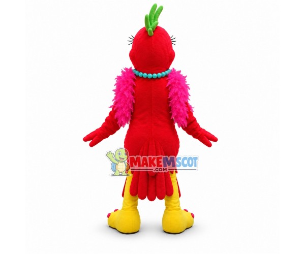 Beautiful Polly Parrot Mascot Adult Costume Beautiful Polly Parrot Mascot Adult Costume