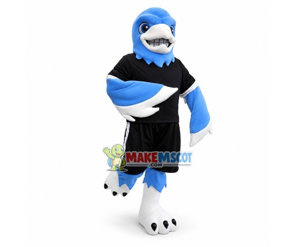 Blue Thunderbird High School Mascot Costume Blue Thunderbird High School Mascot Costume