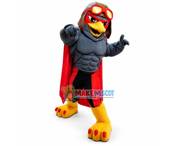 Power Grey Cologne Falcons Mascot Costume 