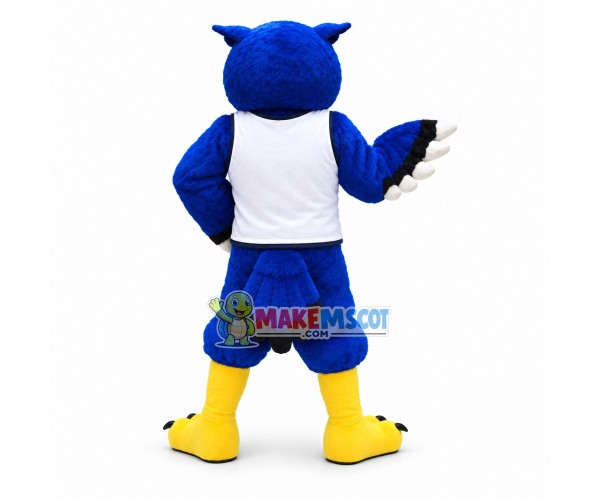 College Blue Owl Mascot Costume College Blue Owl Mascot Costume