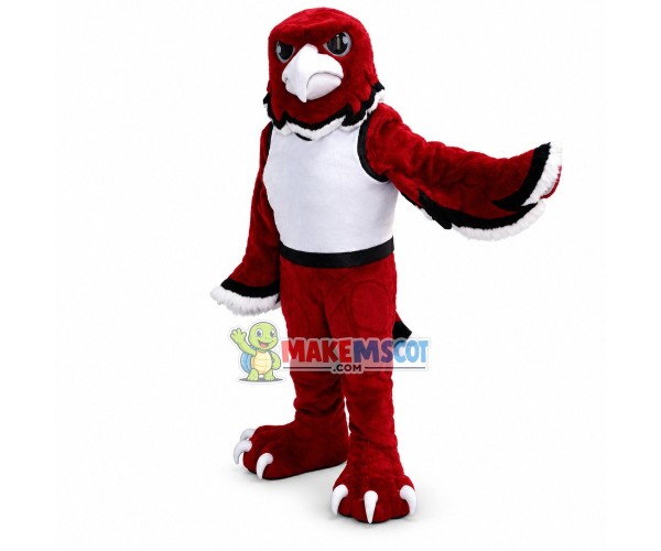 University Red War Hawk Mascot Costume 