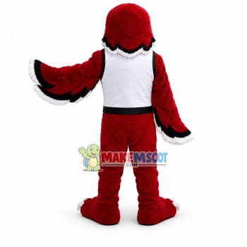 University Red War Hawk Mascot Costume University Red War Hawk Mascot Costume