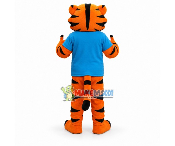 Happy Tiger Mascot Costume Happy Tiger Mascot Costume