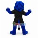 Blue Lion With White Face High School Mascot Costume 