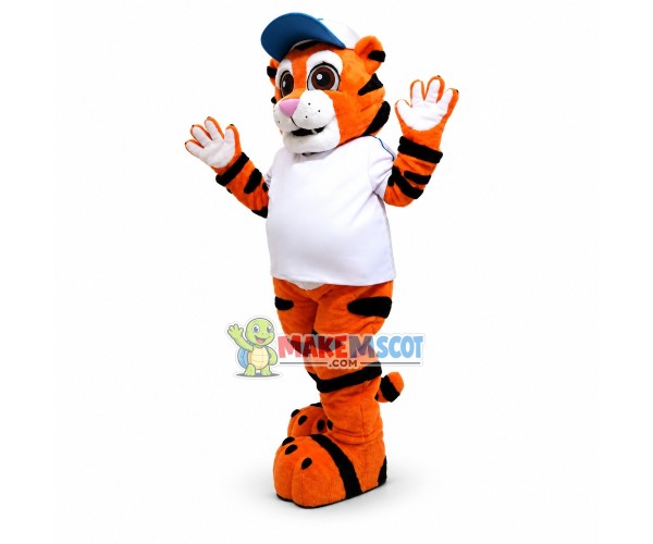 Baseball Baby Tiger Mascot Costume Baseball Baby Tiger Mascot Costume