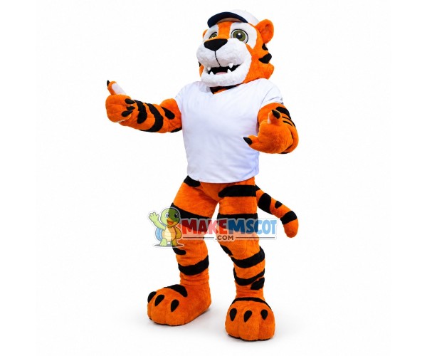 Baseball Adult Tiger Mascot Costume 