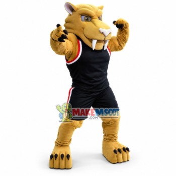 Power Sabre Tooth Tiger High School Mascot Costume 
