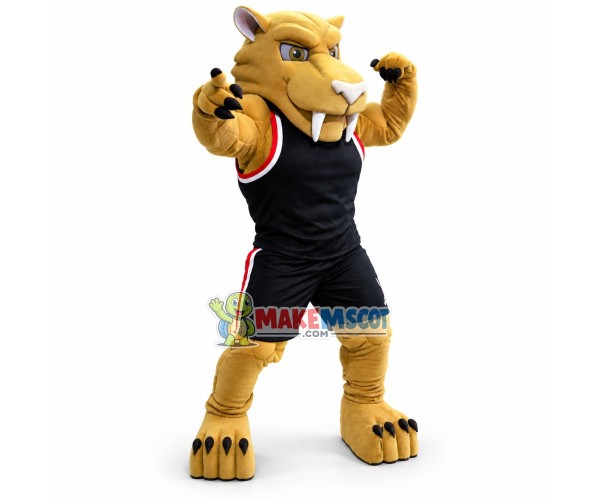 Power Sabre Tooth Tiger High School Mascot Costume 