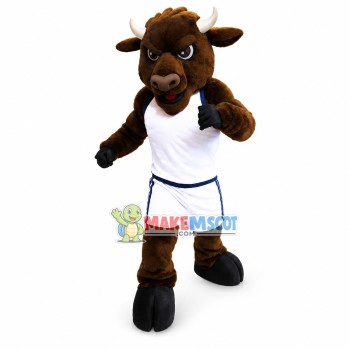 University Power Brown Bison Mascot Costume University Power Brown Bison Mascot Costume