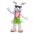 Adorable White Rabbit Mascot Adult Costume 