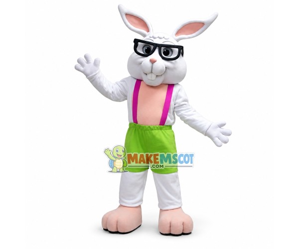 Adorable White Rabbit Mascot Adult Costume Adorable White Rabbit Mascot Adult Costume