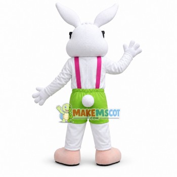 Adorable White Rabbit Mascot Adult Costume Adorable White Rabbit Mascot Adult Costume