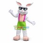 Adorable White Rabbit Mascot Adult Costume 