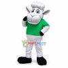 Adorable White Sheep Mascot Adult Costume 