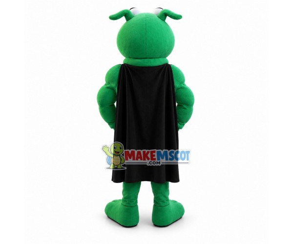Power Green Dog Mascot Costume Power Green Dog Mascot Costume
