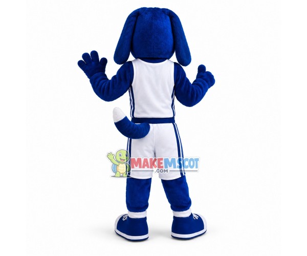 Lovely Basketball Blue Hound Mascot Costume Lovely Basketball Blue Hound Mascot Costume