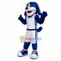 Lovely Basketball Blue Hound Mascot Costume 