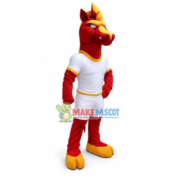 Power Fierce Red Colts High School Mascot Costume 