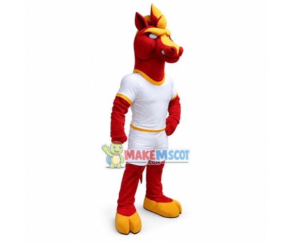 Power Fierce Red Colts High School Mascot Costume 