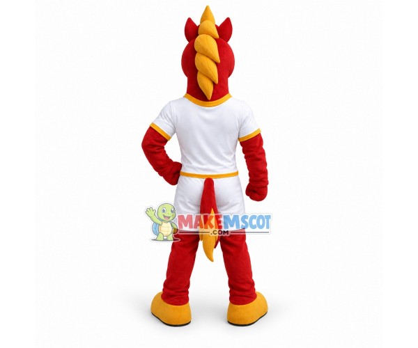Power Fierce Red Colts High School Mascot Costume 