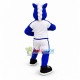 Power Blue Pony High School Mascot Costume Power Blue Pony High School Mascot Costume