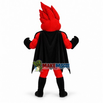 Superhero Red Boy Mascot Adult Costume 