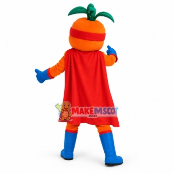 Optimistic Captain Carrot Mascot Costume Optimistic Captain Carrot Mascot Costume