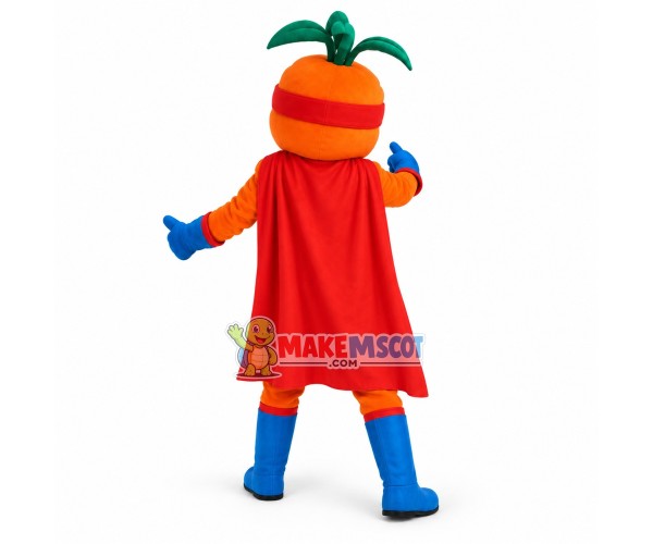 Optimistic Captain Carrot Mascot Costume Optimistic Captain Carrot Mascot Costume