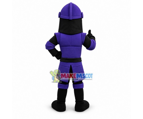 Purple Knight Mascot Costume Purple Knight Mascot Costume