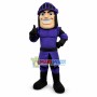 Purple Knight Mascot Costume 