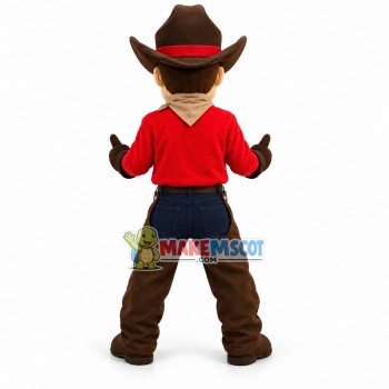 Cowboy Mascot Costume 
