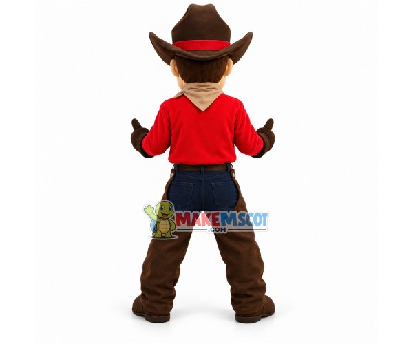 Cowboy Mascot Costume Cowboy Mascot Costume