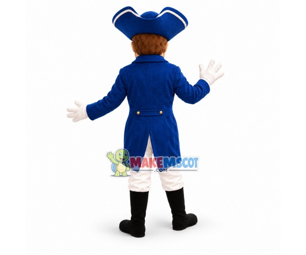 Patriot Female Mascot Costume Patriot Female Mascot Costume