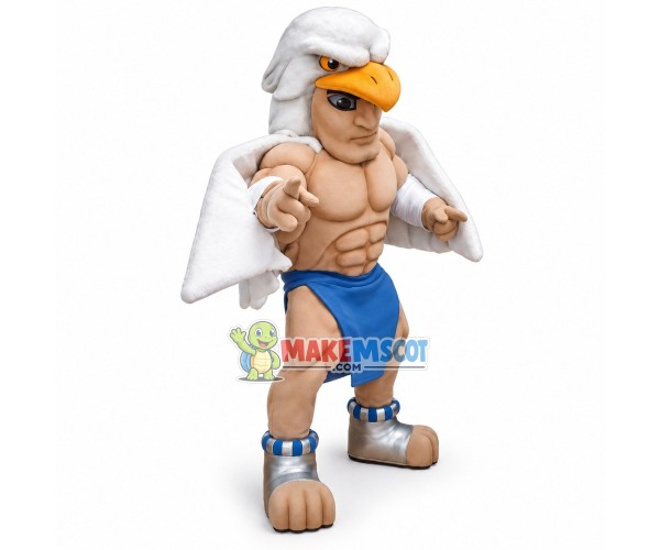 Power Aztecs Mascot Costume Power Aztecs Mascot Costume