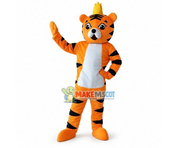 Prince Tiger Mascot Costume Prince Tiger Mascot Costume