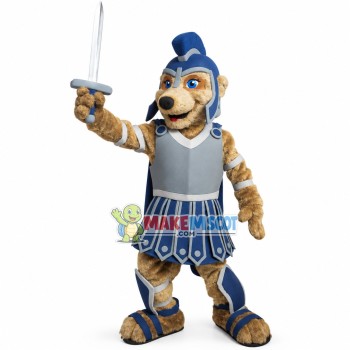Spartan Warrior Meerkat Mascot Costume Spartan Warrior Meerkat Mascot Costume