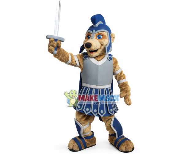 Spartan Warrior Meerkat Mascot Costume Spartan Warrior Meerkat Mascot Costume