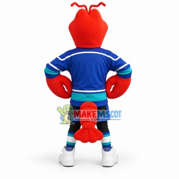 Hockey Red Crayfish Mascot Costume Hockey Red Crayfish Mascot Costume