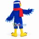 Lovable Blue Snowhawks Mascot Costume Lovable Blue Snowhawks Mascot Costume