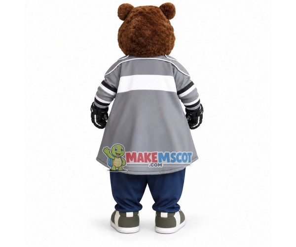 Explorer Brown Bear Mascot Costume Explorer Brown Bear Mascot Costume