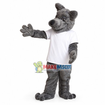 Grey Wolf Academy Mascot Costume 